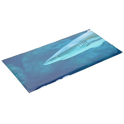 Aquarium Background Paper PVC Self Adhesive 3D Fish Tank Wallpaper Sticker, Clear Underwater Scene Decoration with Realistic Sea Animal Pattern for Glass Aquariums (61 * 41CM) - style: 61*41CM