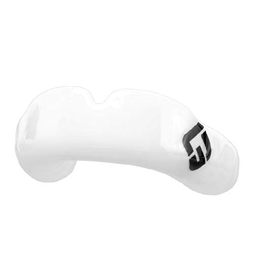 GuardLab APEX Mouthguard w/Case | Football, Basketball, Boxing, Wrestling, Soccer, Karate, Hockey, MMA | Adult & Youth | Pre-Indented for a Precise Fit (APEX/Standard White, Small) - color: White, size: Small