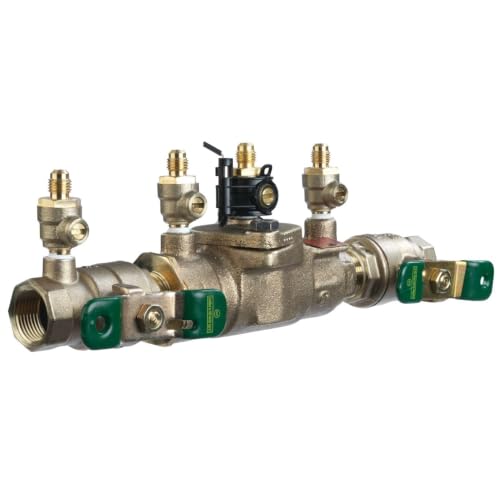 Watts LF007 Lead-Free Double Check Backflow Preventer Assembly 3/4" NPT - size: 0.75 Inch, style: With Freeze Sensor