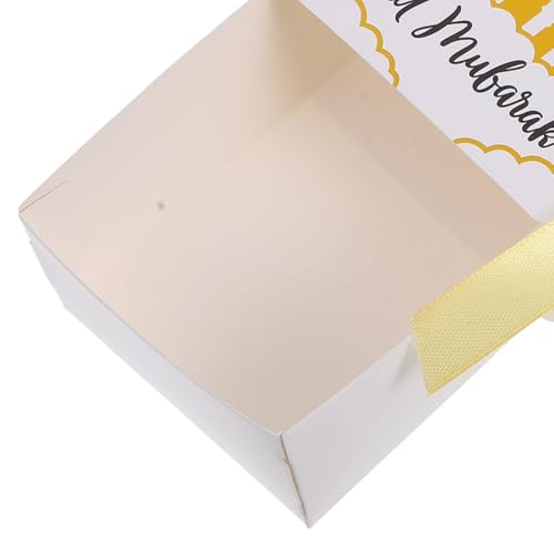 LALADEFIEE Eid Mubarak Candy Box 20pcs Shaped Party Favor Boxes Ramadan Treat Packaging for Ramadan Celebrations and Islamic Festival Candy Storage