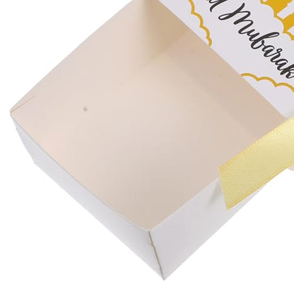 LALADEFIEE Eid Mubarak Candy Box 20pcs Shaped Party Favor Boxes Ramadan Treat Packaging for Ramadan Celebrations and Islamic Festival Candy Storage