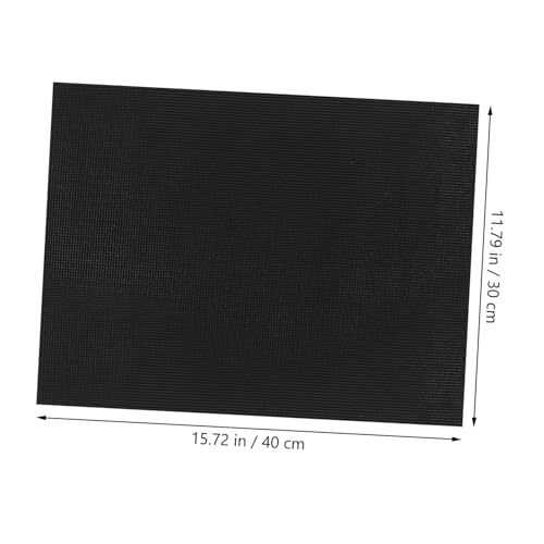 ibasenice Fish Tank Mat 15.74X11.81X0.23In Aquarium Leveling Pad Black Foam Cushion for Shock Absorption Water Resistance Heat Insulation Under Tank