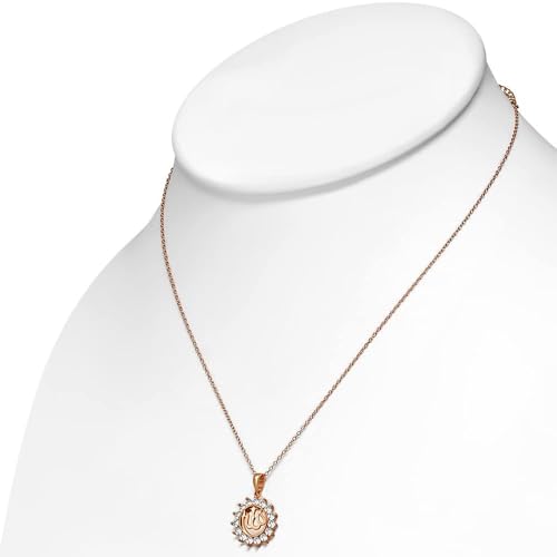 Exquisite Islamic Muslim Allah Quran Pendant Necklace Women Religious Amulet Jewelry Ramadan Gift - color: Pink