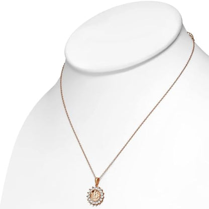 Exquisite Islamic Muslim Allah Quran Pendant Necklace Women Religious Amulet Jewelry Ramadan Gift - color: Pink