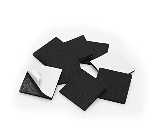 Slipstick GorillaPads Non Slip Furniture Pads/Gripper Feet Floor Protectors (Set of 8) Premium 2 Inch Square Self Adhesive Rubber Stoppers for Furniture Legs, Black, CB153 - size: 2 Inch Square