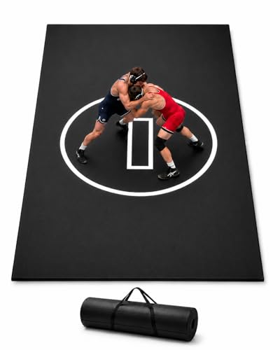 Flexi-Roll Portable Training Mat – 10ft x 5ft Professional Wrestling Flooring for Home Gym & Martial Arts – Quick Setup Padded Mat for MMA, Judo, BJJ and Functional Fitness
