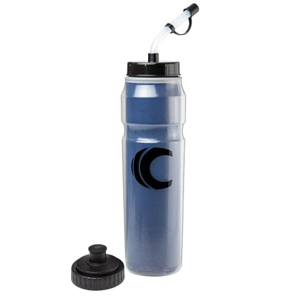 Cannon Sports 28oz Insulated Squeeze Water Bottle with Straw, Leak Proof Lids, 2 lids (Straw and Squeeze), Double Wall Insulation, Wide Mouth, BPA-Free (Blue) - color: Blue
