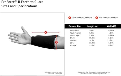 ProForce II Martial Arts Forearm Guard (White) - size: Youth Medium