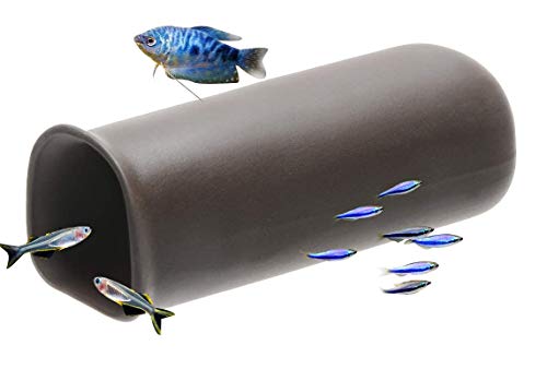 Saim Shrimp Cave Ceramic Fishes Shrimp Spawning Breeding Cone Shelter Fish Tank Aquarium Decorations (Middle) - size: middle