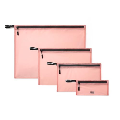 Packing Cubes for Travel Ultralight Luggage Organizer Bag Durable Travel Bags Waterproof Zipper Suitcase Bags Set for Travel Accessories and Essentials (4 Pack)(Pink) - color: Pink