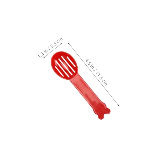 TOYANDONA 40pcs Small Animal Litter Scoops Comfort Grip Handle Plastic Spade Poop Cleaning Tools for Reptile and Small Animal Bedding Ergonomic Litter Pan Scooper
