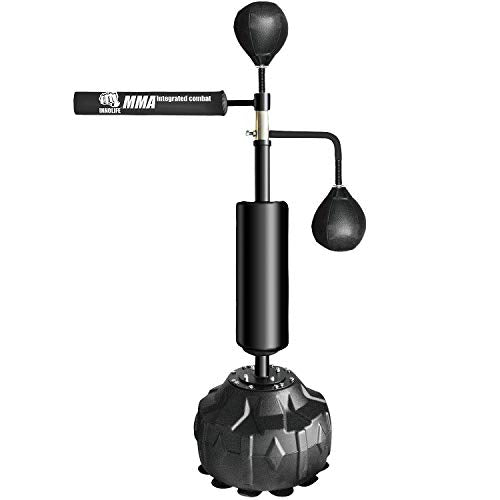 InnoLife MMA Boxing Speed Trainer Punching Spinning Bar with Dual Punch Head
