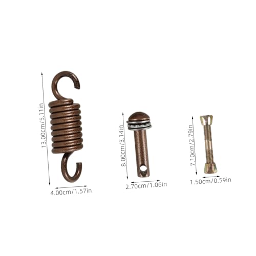 UPKOCH Hammock Chair Spring Swing Hanging Spring Metal Kit Porch Swing Accessories Sandbag Fixing Kit - color: Coffee