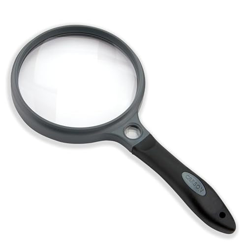 Carson® SureGrip 2x Acrylic Soft-Grip Magnifier with 11.5x Spot Lens (SG-12) - style: 4"