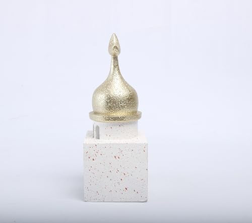 Islamic Cultural Decor Collection - Handcrafted Resin Mosque Models & Tower Ornaments for Home/Office Display Ramadan Decoration (Tower 2) - style: tower 2