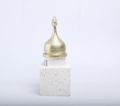 Islamic Cultural Decor Collection - Handcrafted Resin Mosque Models & Tower Ornaments for Home/Office Display Ramadan Decoration (Tower 2) - style: tower 2