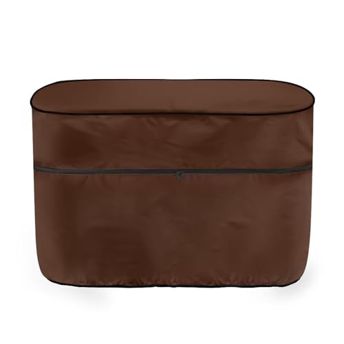 Brown Camper Dual 20lb RV Propane Tank Cover Travel Trailer Propane Tank Cover Waterproof Heavy Duty Propane Gas Cylinder Cover - color: Brown, size: S(20LB)