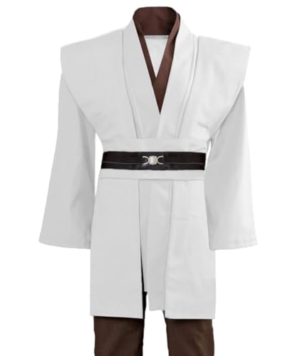 GOLDSTITCH 남성용 튜닉 로브 나이트 팬시 쿨 코스프레 코스튬 - color: 화이트(튜닉), size: 미디엄