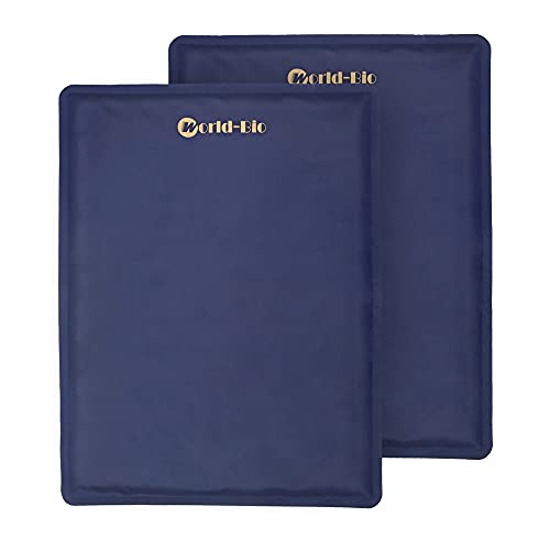 Large Gel Ice Pack 2 pack for Injuries Reusable, Flexible Hot Cold Therapy Pad for Hip, Back, Knee, Leg, Soothing Pain from Bruises & Sprains, Muscle Aches, Relief for Surgery, Back Pain 11.5" x 15.4" - size: 2cps 12*16"