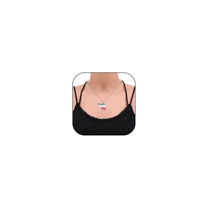 Iran Necklace Iran Map Charm Necklaces Dainty Gold Necklaces for Women Silver Jewelry Gifts for Women - color: A6:Iran Map Necklace