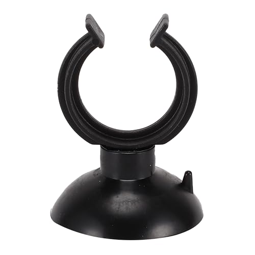 Aquarium Suction Cup, Aquarium Sucker Clip, Suction Cups Airline Tubing Holder, Fish Tank Accessories for Aquarium Fish Tank, Black, 0.79"