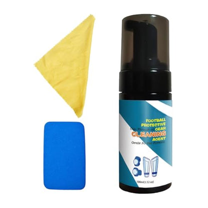 Gym Equipment Cleaner,100ml Fitness Care Odor Remover Foam - Goalkeeper Glove Spray | for Shoes Work Boots Clothing Helmet Pads Yoga Mats Hockey Baseball Football