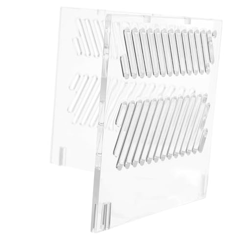 Hemoton Aquarium Divider Acrylic Grid Fish Tank Pump Guards Isolation Box for Easy Setup
