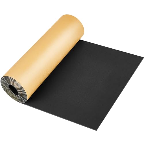Pangda 1 Piece 78 x 12 x 1/8 Inch Extra Large Marine Foam Roll Closed Cell Rubber with Adhesive Insulation Sheets Lightweight Single Sided Tape Water Weather Resistant for Craft - size: 78 x 12 x 1/8 Inch