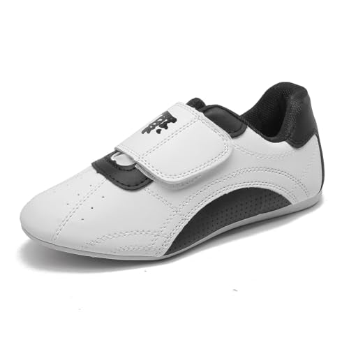 MSMAX Taekwondo Shoes Light Weight Boxing Karate Kung Fu Tai Chi Training Sneakers - size: 12 M US Little Kid