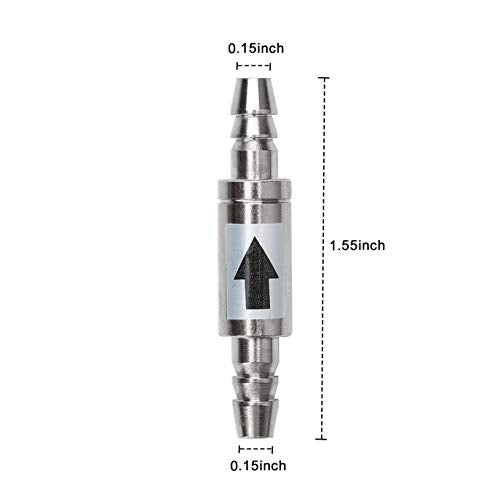 CO2 Glass Aquarium Supply Accessories, CO2 Diffuser CO2 Drop Checker CO2 Bubble Counter Check Valve for Aquarium Planted Tank (Check Valve) - color: Check Valve