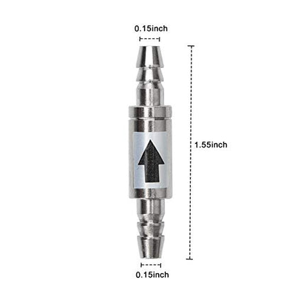 CO2 Glass Aquarium Supply Accessories, CO2 Diffuser CO2 Drop Checker CO2 Bubble Counter Check Valve for Aquarium Planted Tank (Check Valve) - color: Check Valve