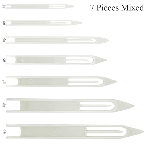Fishing Netting Needle Shuttles Net Mending Needle Shuttles Set Fishing Net Sewing Needles Repair Line Kit Weaving Shuttle Netting Needles Plastic Portable Compact - color: White
