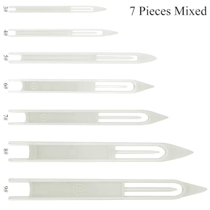 Fishing Netting Needle Shuttles Net Mending Needle Shuttles Set Fishing Net Sewing Needles Repair Line Kit Weaving Shuttle Netting Needles Plastic Portable Compact - color: White