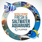 FL!PPER Platinum Aquarium Hand Scraper for Glass and Acrylic Tanks - 18" - size: 1 Count (Pack of 1)
