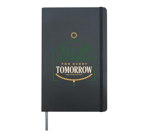 Allah Islamic Muslim Faith Reminder Ramadan Eid Gift Hardcover Journal, Black