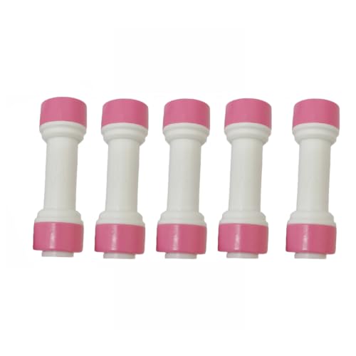 Malida 1/4" Quick Check Valve, One-Way Water Valve for RO System,5pack | Food-grade POM & silicone gasket, clip-free quick connect, protect RO membrane, suit 1/4 PE tube for water filter & ice maker - color: I-Type check valve