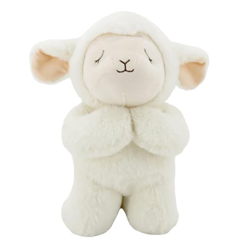Linzy Plush 10" "Now I Lay ME Down to Sleep… Prayer Lamb Plush Toys, Stuffed Animal, Baptism Gift for Baby Boy Or Baby Girl - style: Lamb
