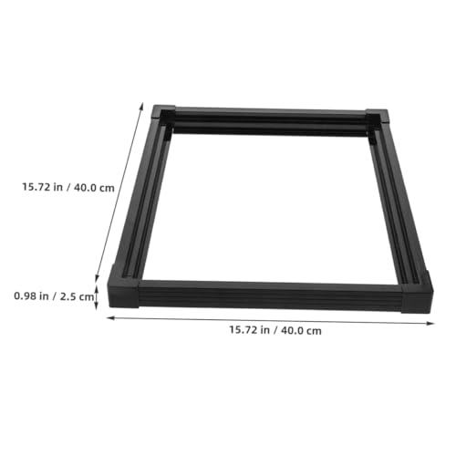 Happyyami Fish Tank Edge Strips Aquarium Mat for Under Tank Plastic Edge Guard Slide Design Size s