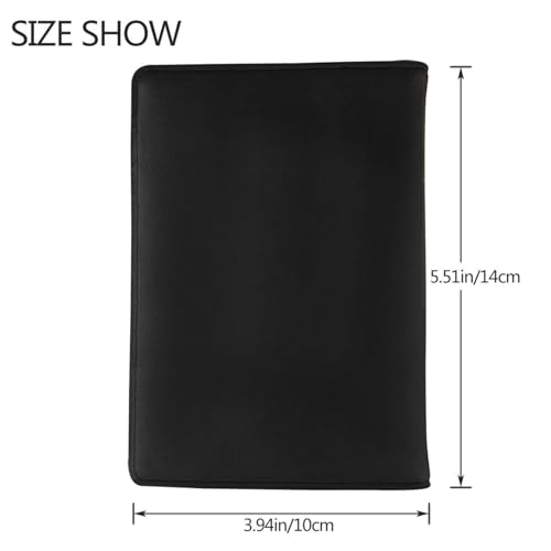 Islamic New Year Celebration Lunar Hijri Muslims 5.5in Cowhide Passport Holder, Genuine Leather Travel Document Organizer, Durable Passport Case for Travel & Business