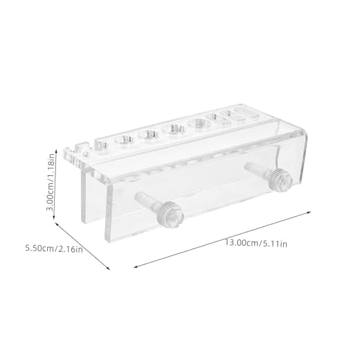 Aquarium Tank Tool Holder Water Plants Maintenance Organizer Wall-Mounted Storage Rack for Tweezers and Cleaning Tools Space-Saving Design for Fish Tanks