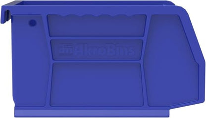 Akro-Mils 30210 AkroBins Plastic Storage Bins, 5"x4"x3", Blue, 24-Pack | Space-Saving Stackable Bins for Garage, Pantry, Craft Organization - color: Blue
