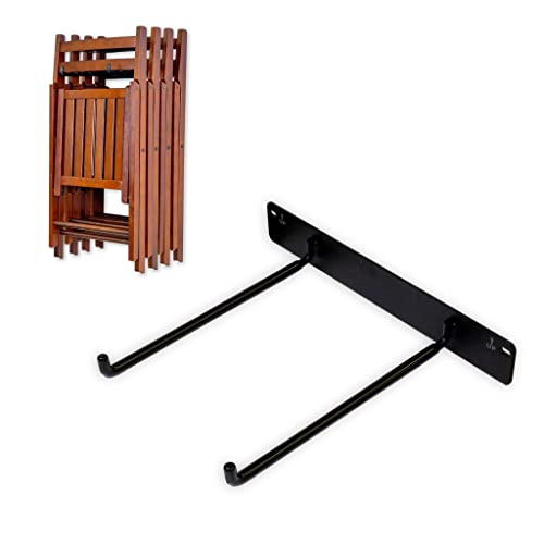 StoreYourBoard Chair Storage Rack Single – Heavy Duty Folding Chair Rack for Garage Organization, Holds 50 lbs, Chair Hangers for Folding, Patio, Beach & Camping Chairs - style: Single