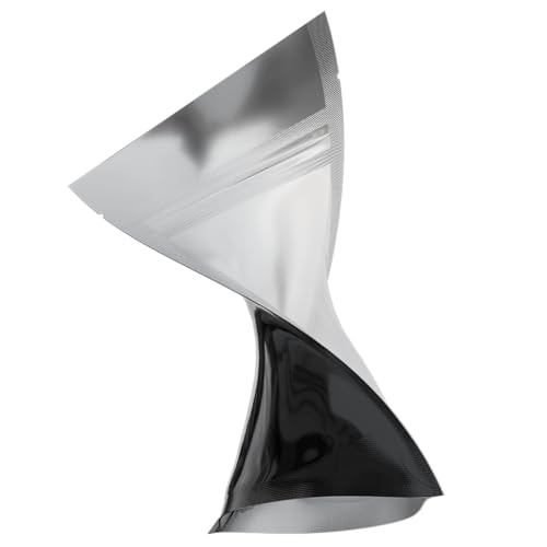 Mylar Style Barrier Bags – Zipper w/Heat Seal – 100 Bags (Gloss Black/Clear, 1/8 Ounce - 3.62?x5?x1.5?) - color: Gloss Black / Clear, size: 3.62x5x1.5 Inch (Pack of 100)