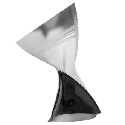 Mylar Style Barrier Bags – Zipper w/Heat Seal – 100 Bags (Gloss Black/Clear, 1/8 Ounce - 3.62?x5?x1.5?) - color: Gloss Black / Clear, size: 3.62x5x1.5 Inch (Pack of 100)