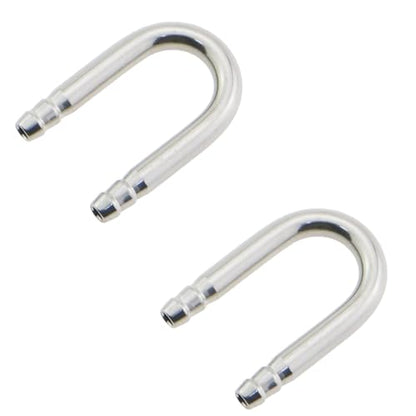 2PCS Stainless Steel U-Tube Connection for Aquarium Use Oxygen Enhancement Tube Oxygen System U-Tube Connector Aquarium Fitting Hose Connector for Aquarium Use Air Hose Oxygen Pump Air Hose