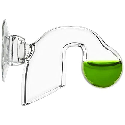 Glass Nano CO2 Drop Checker with Solution for Planted Aquarium System - CO2 Concentration Monitor Set (Nano Drop Checker with Solution)