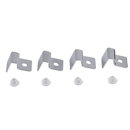 4pcs Stainless Steel Fish Glass Cover Support Bracket, Aquarium Cover Glass Clip Holder Lid Bracket Fish (6mm)