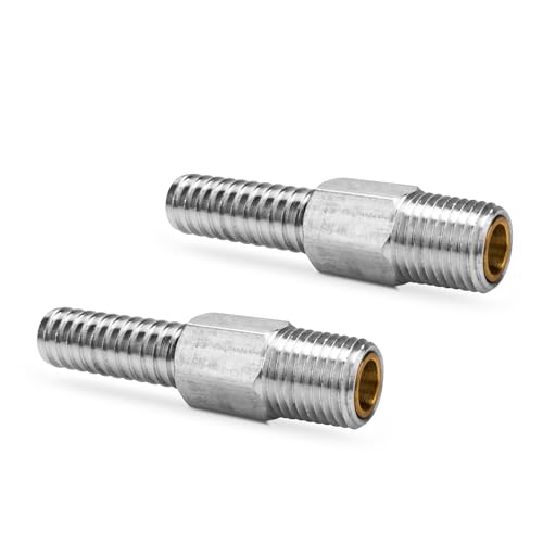 Marine Anti Siphon Valve Fit for Boat Fuel Tank Pickup Tube with 1/4" NPT | 3/8" Marine Siphon Valve Hose for Marine Fuel Tank Valve, Aluminum, 2 Pack