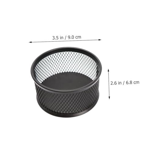 4PCS Paper Clip Mesh Holder Lid Creative Desk Organizer Self-Dispensing Paper Clip Dispenser for Office and School Use