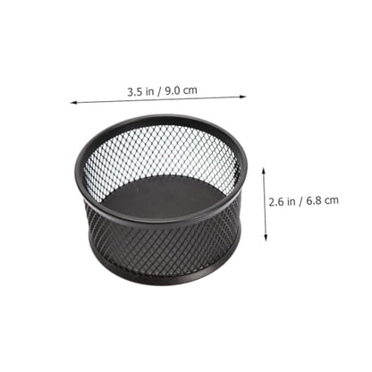 4PCS Paper Clip Mesh Holder Lid Creative Desk Organizer Self-Dispensing Paper Clip Dispenser for Office and School Use